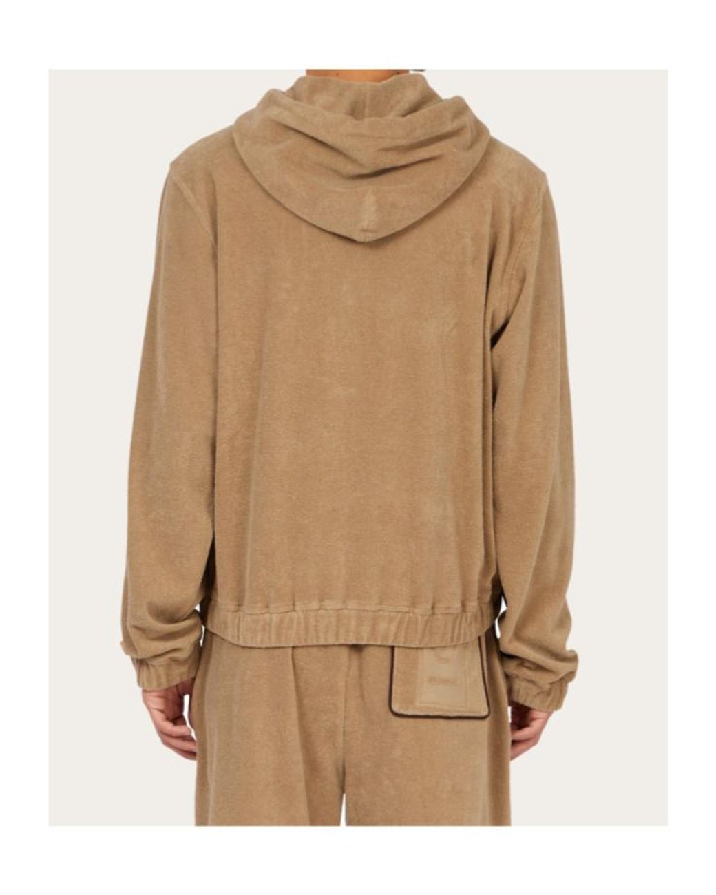 Ferragamo Brown Ferragamo Monogram Hoodie for men