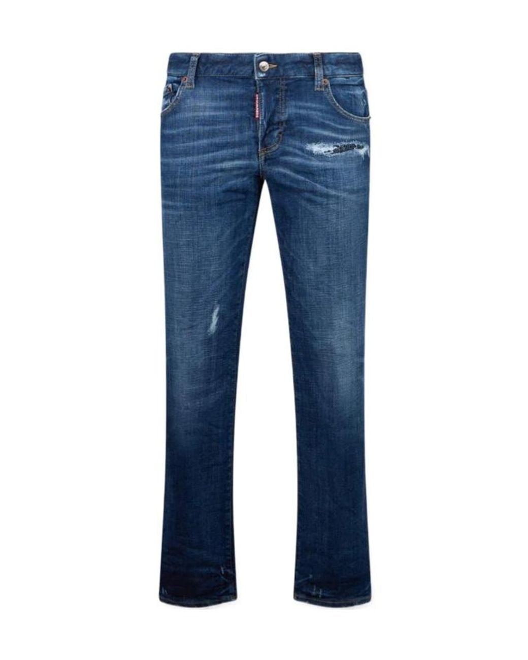 DSquared² Blue Slim Fit Distressed Jeans