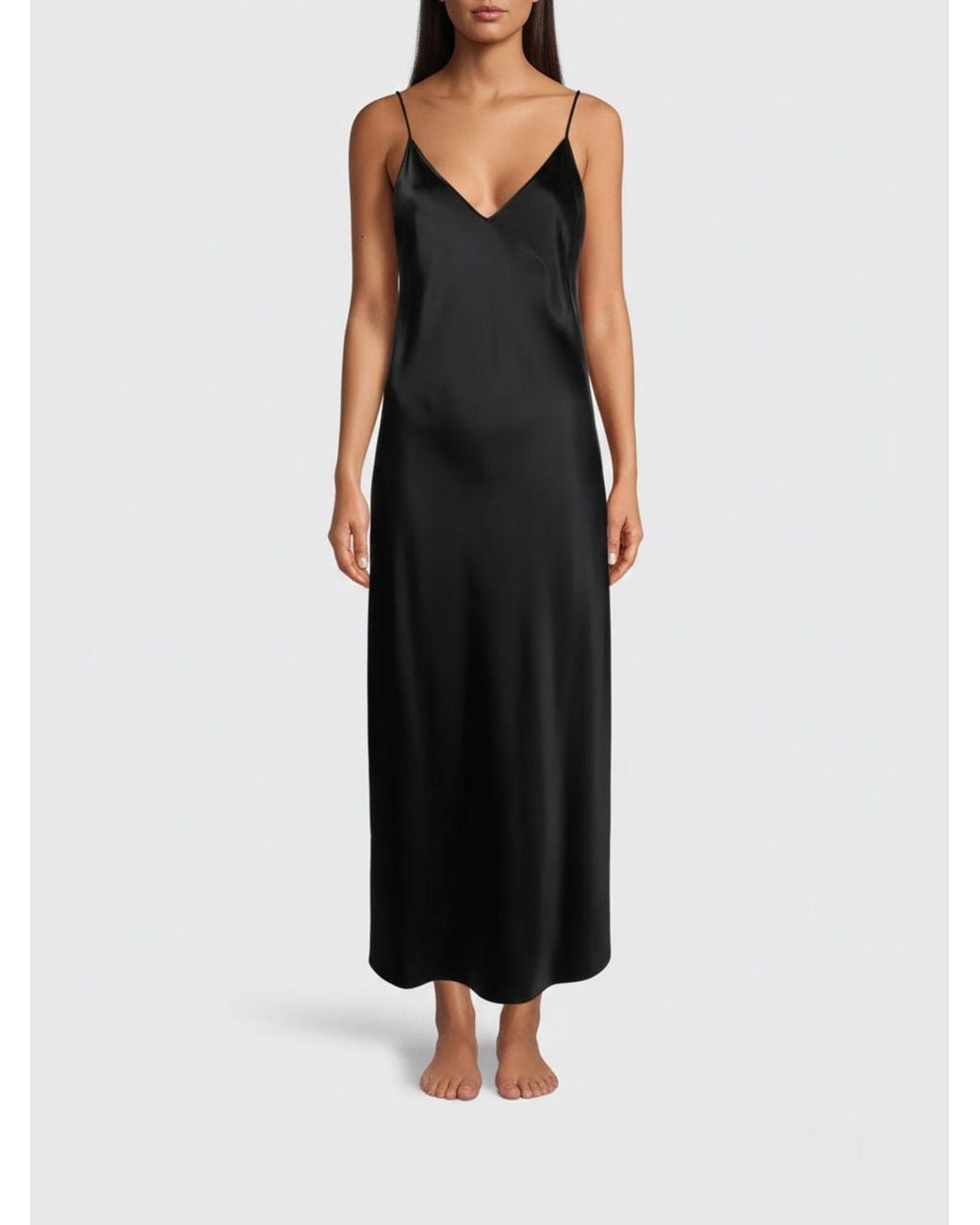 Joseph Black Satin Clea Dress