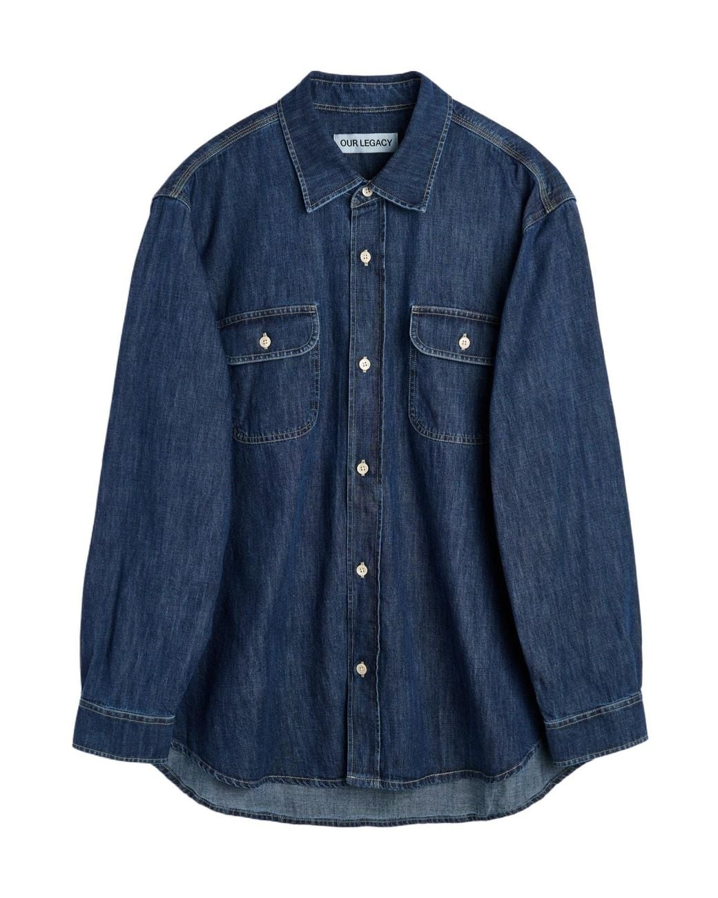 Our Legacy Blue Tasco Relaxed Shirt for men