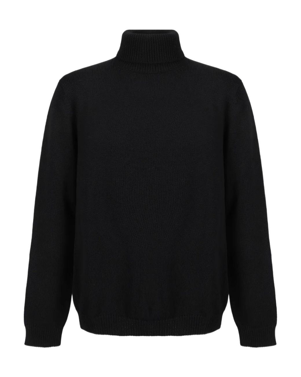 Roberto Collina Black High-Neck Long-Sleeved Sweater for men