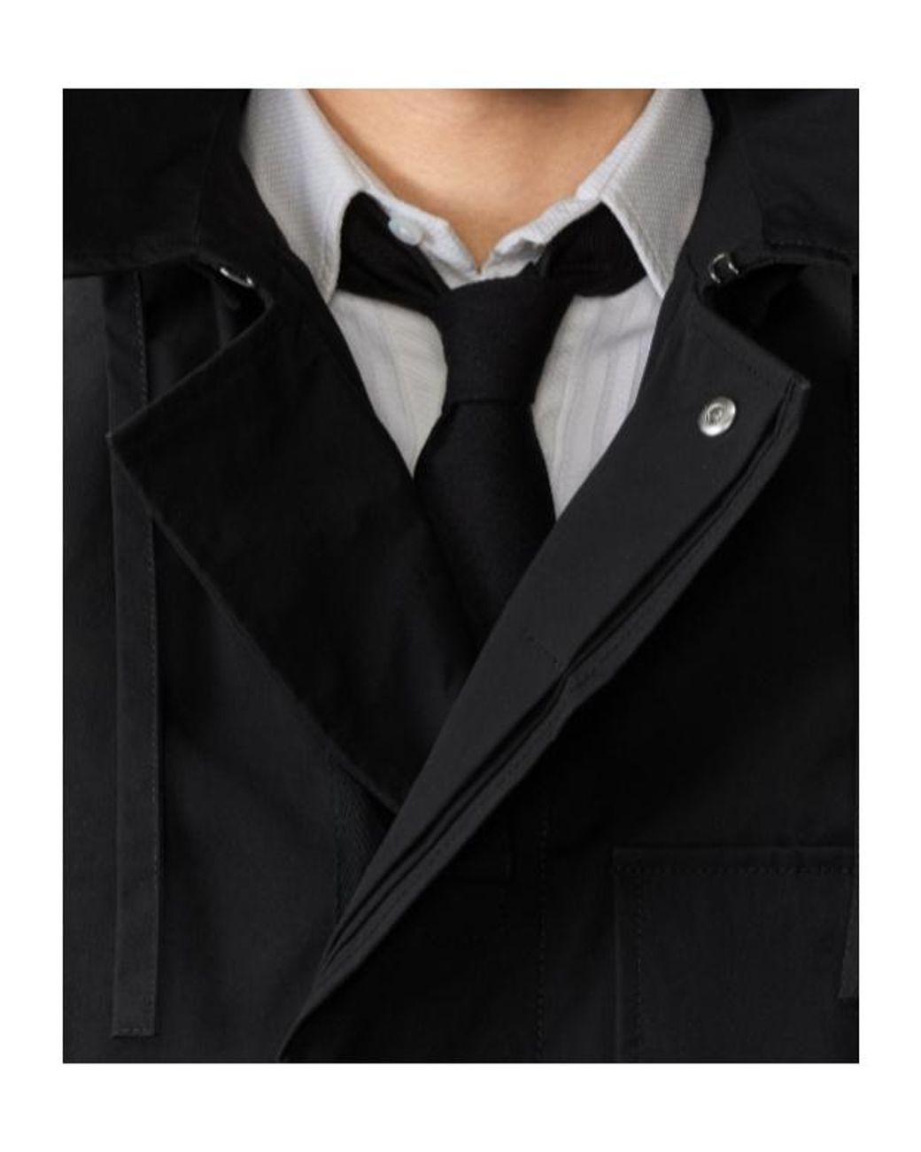 Thom Browne Black Tech Mariner Jacket for men