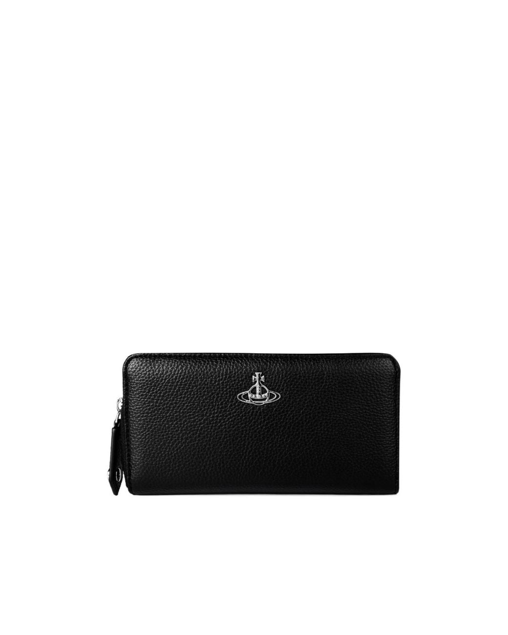 Vivienne Westwood Black Saffiano Zip Round Wallet