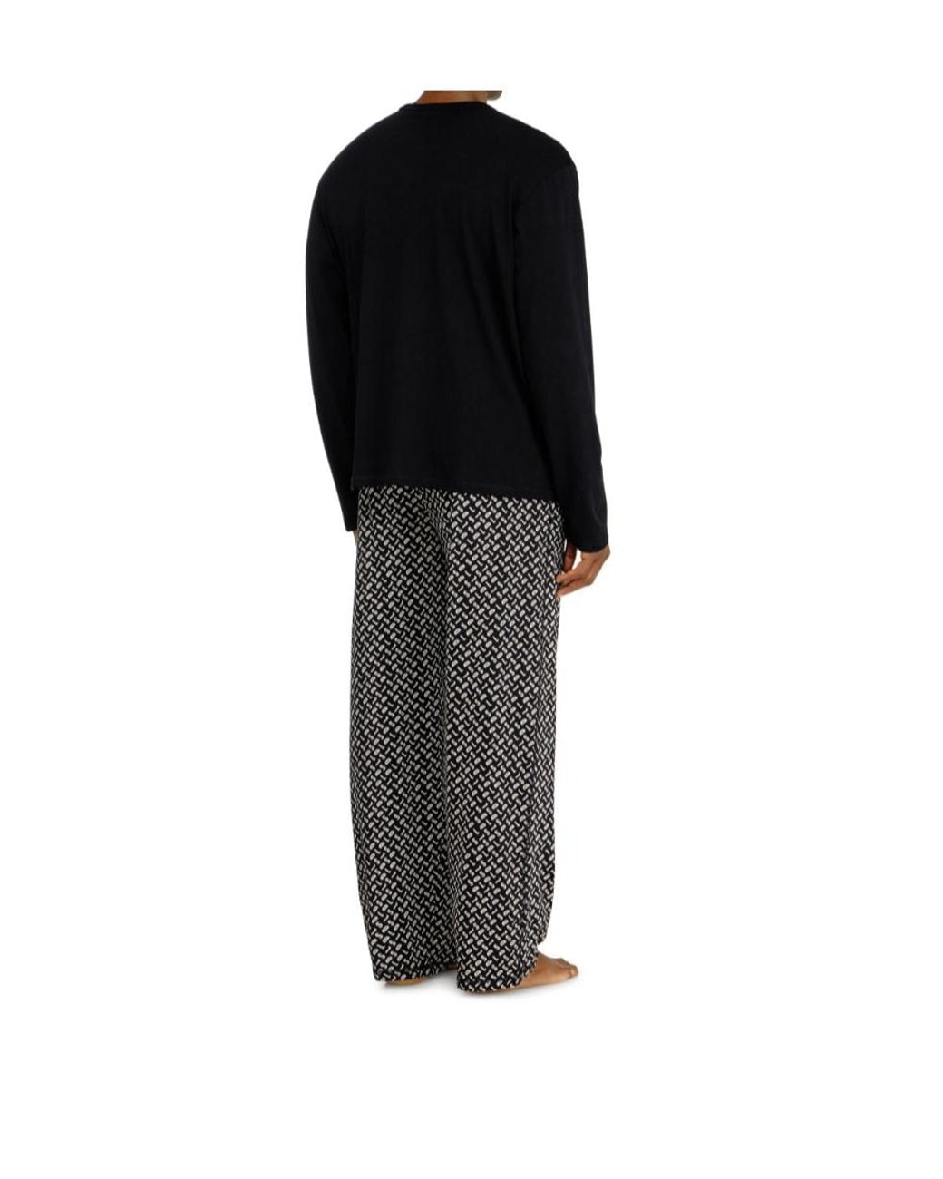 DIESEL Black Nolan Logo Print Pyjamas for men