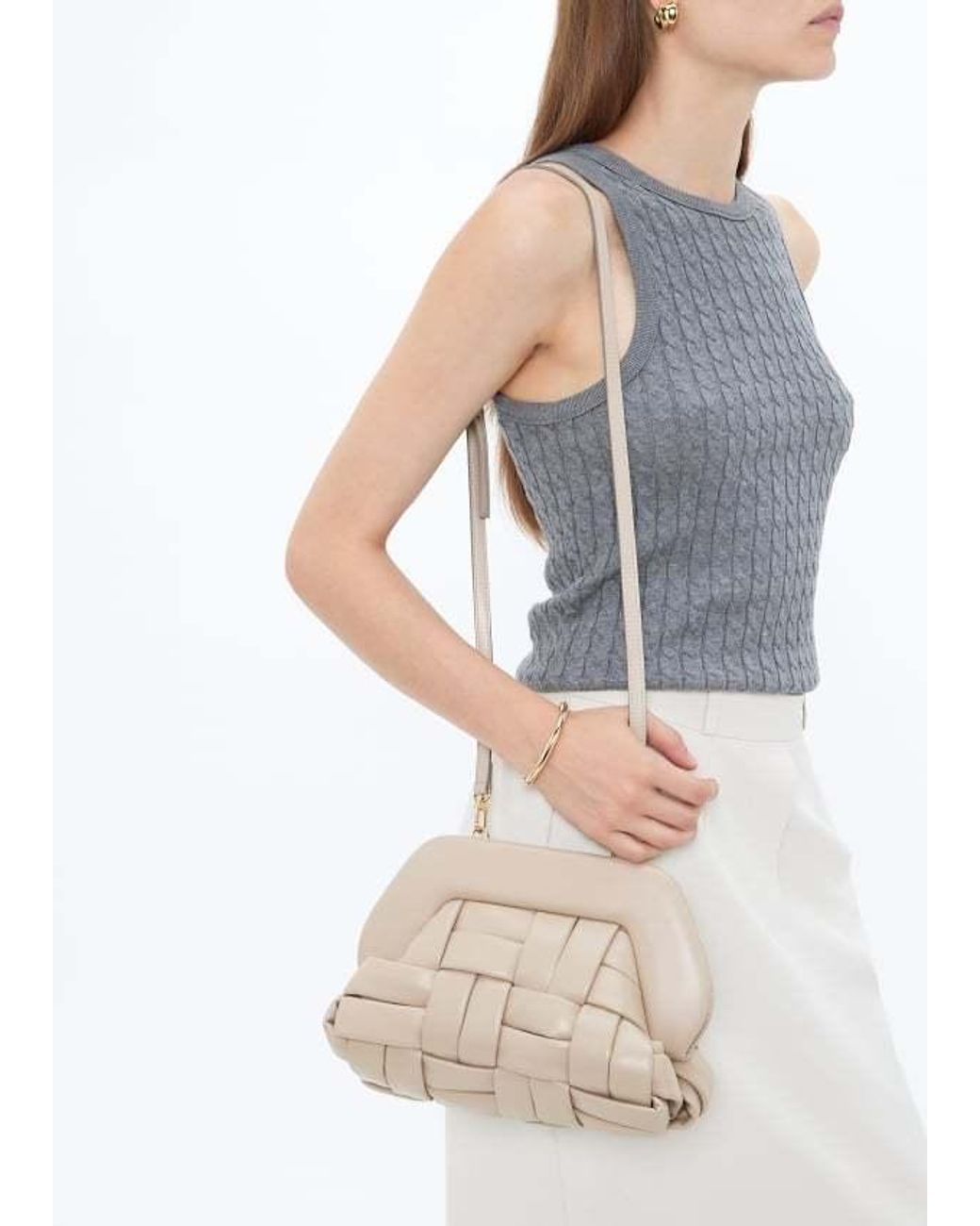 THEMOIRÈ Natural Tia Clutch Bag
