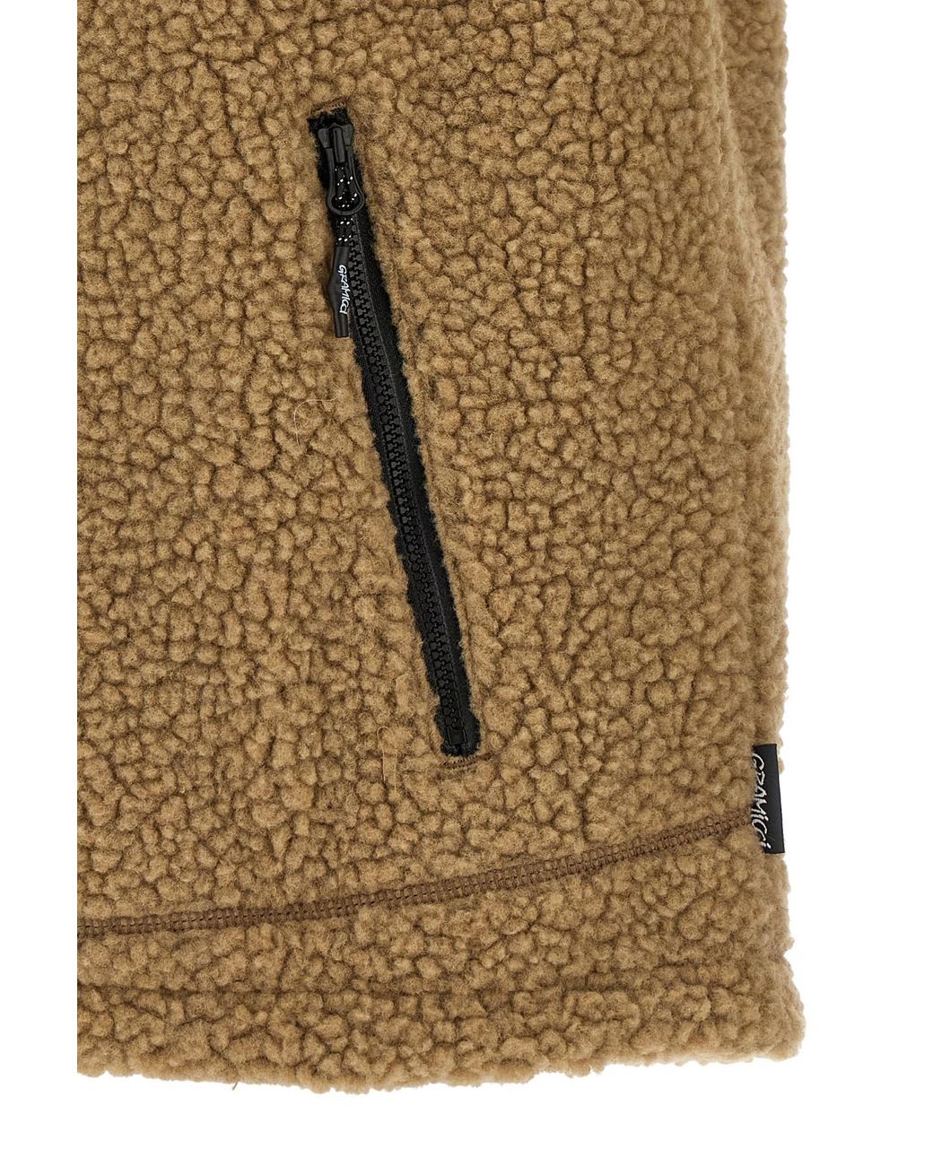 Gramicci Green Reversible Fleece Vest for men