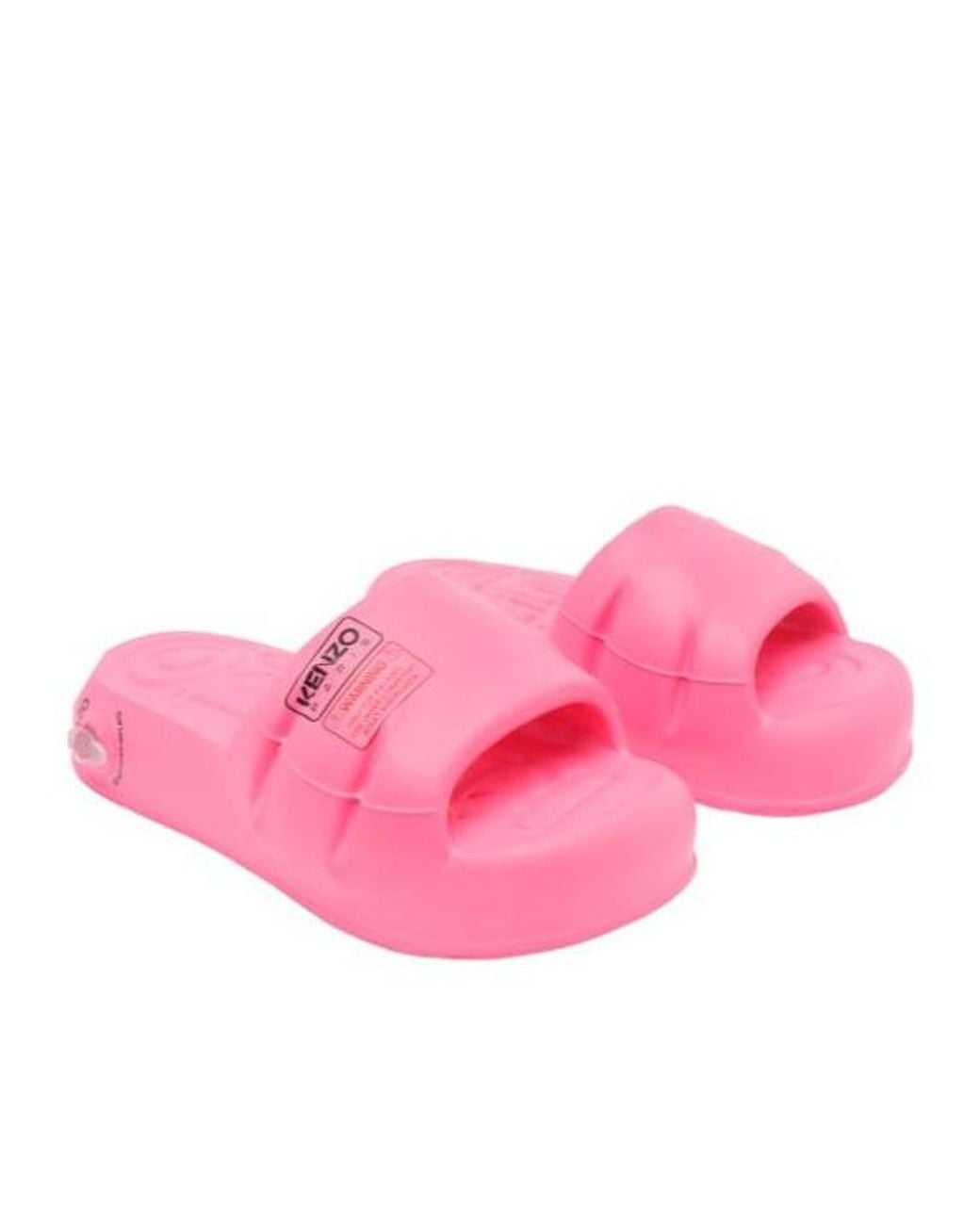 KENZO Pink Logo Detailed Slides