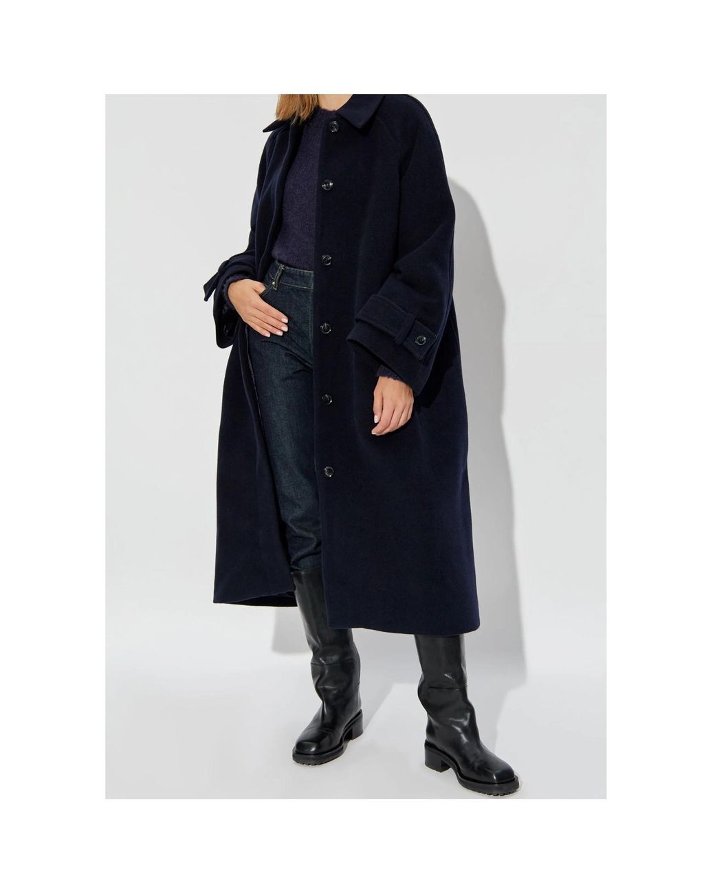 Samsøe & Samsøe Blue Alma Long Sleeve Puffer Jacket