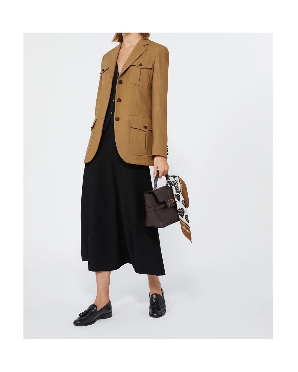 Max Mara Brown Locusta Patch-Pocket Blazer