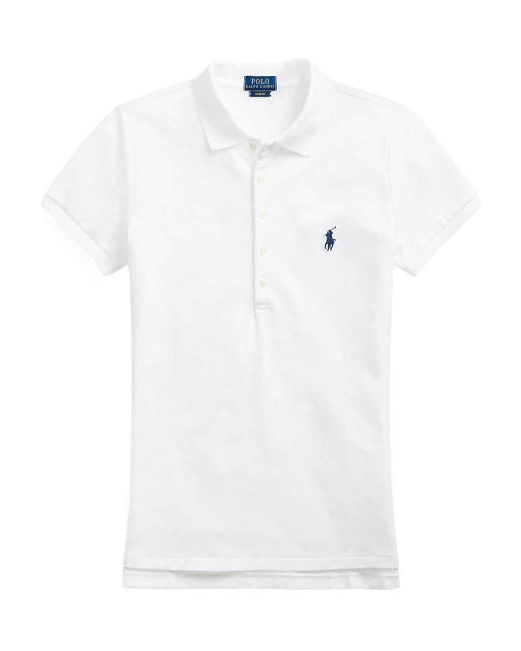Polo Ralph Lauren White Logo Short-Sleeved Polo Shirt