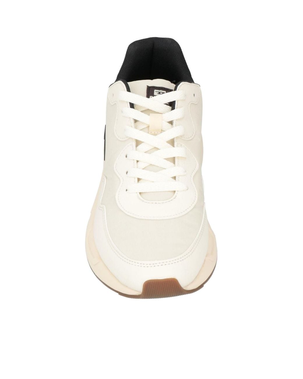 DIESEL White Simple Low-Top Sneakers