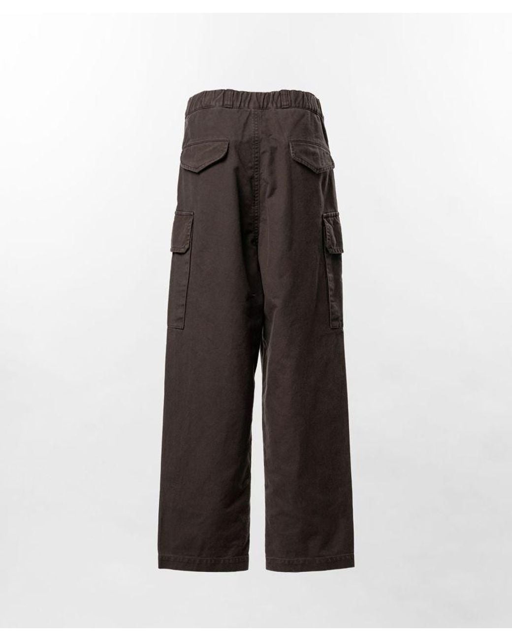 Maison Mihara Yasuhiro Gray Belt-Loop Utility Casual Trousers for men