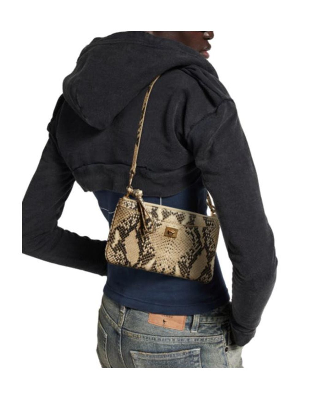 Balenciaga Metallic Rodeo Phone Pouch Shoulder Bag