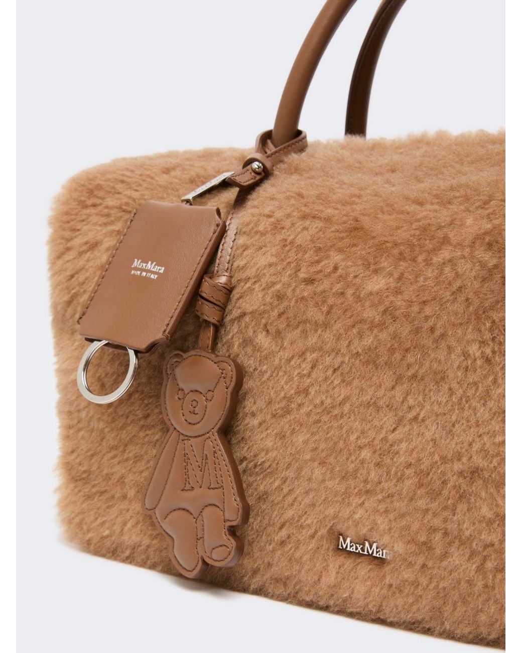Max Mara Brown Large Teddy Boston Bag