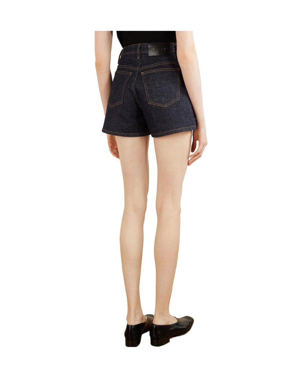 Khaite Blue Straight-Leg Denim Shorts