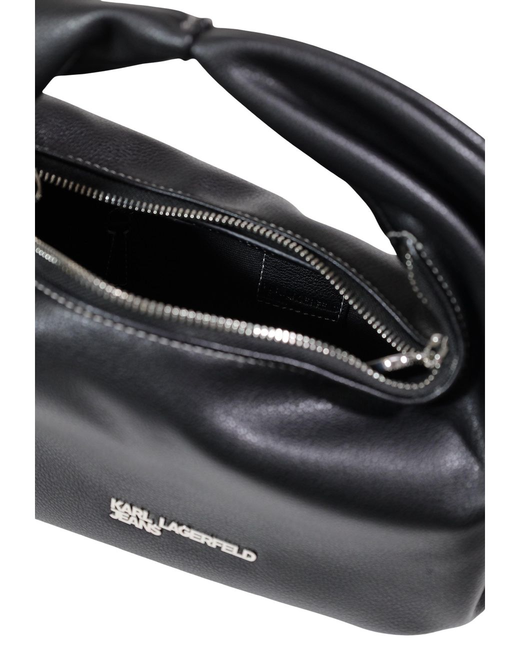 Karl Lagerfeld Blue Logo-Detail Tote Bag