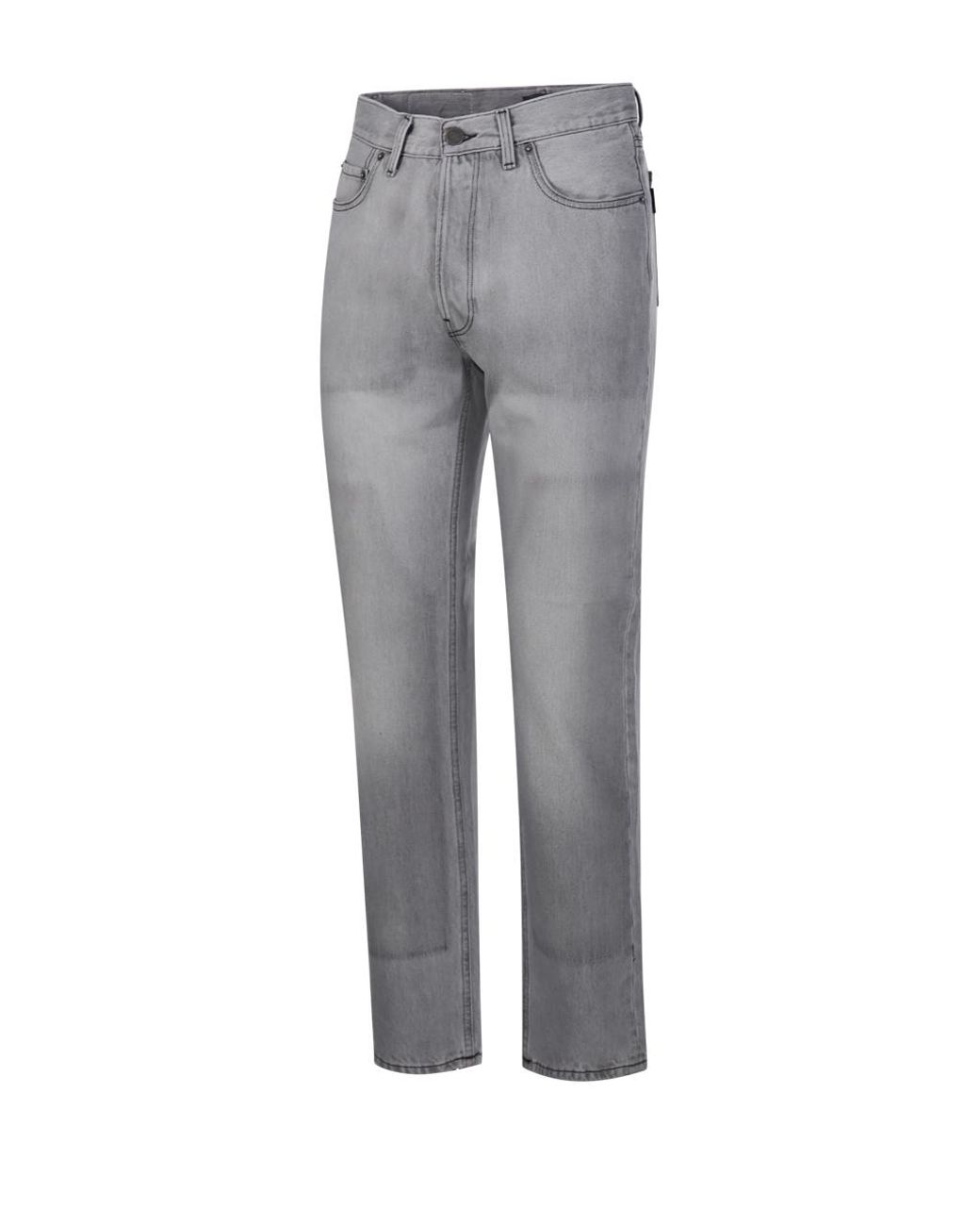 Haikure Gray Faded Straight-Leg Jeans for men
