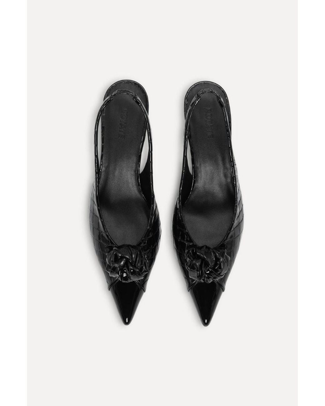 ROTATE BIRGER CHRISTENSEN Black Knot Slingback Pumps