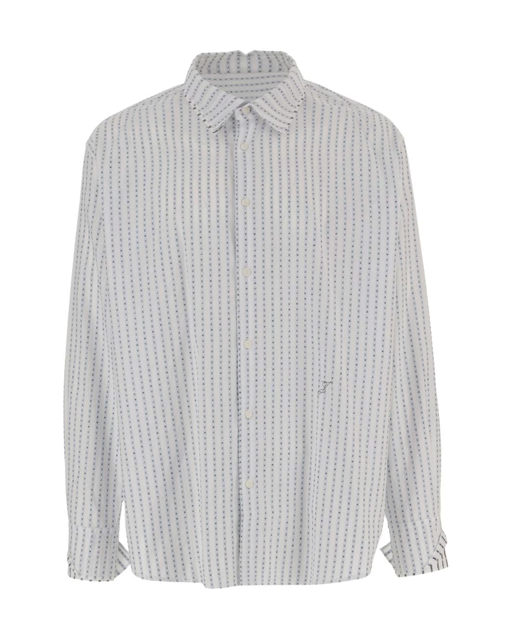 Jacquemus Gray Letro Striped Long Sleeved Shirt for men