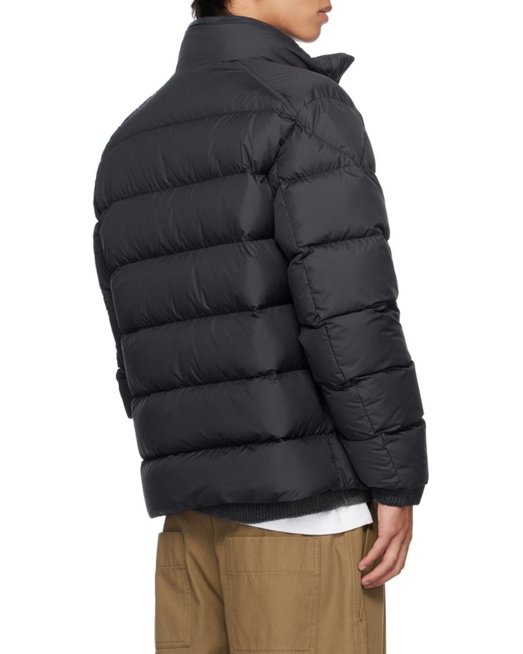 Moncler Blue Solayan Zip-Up Short Down Jacket for men