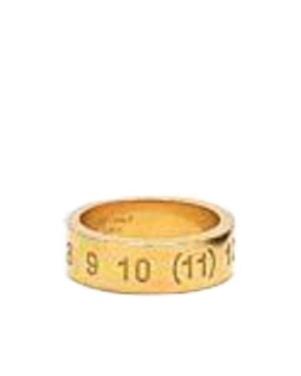 Maison Margiela Metallic Number Engraved Ring