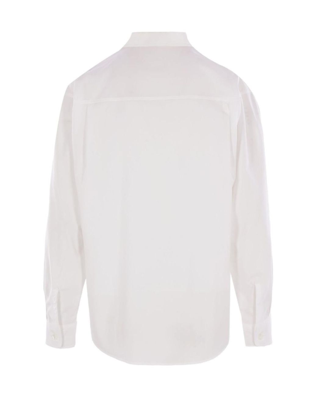 Auralee White Oversized Twill Shirt for men