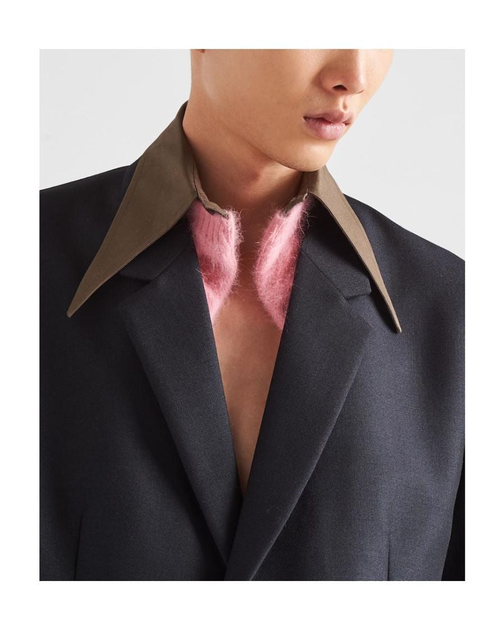 Prada Black Single-Breasted Long-Sleeved Jacket for men