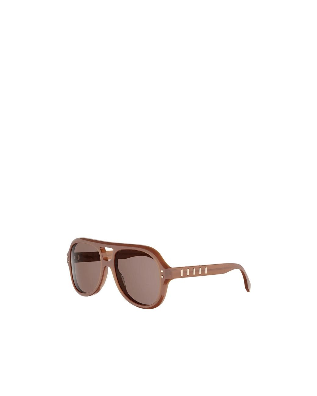 Fendi Pink Eyewear Pilot Frame Sunglasses