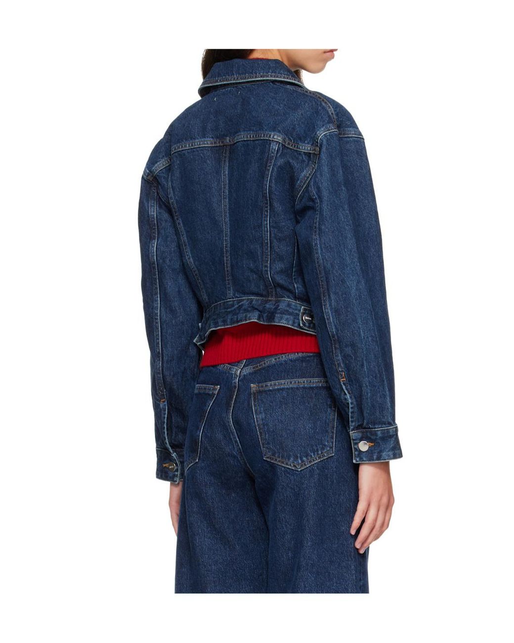 Agolde Blue Non-Elastic Denim Jacket