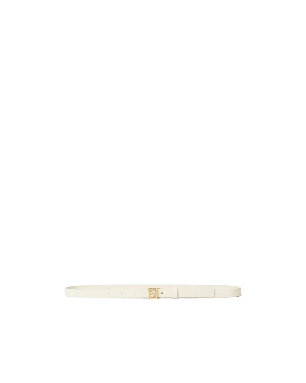 Fendi White Logo Buckle Belt