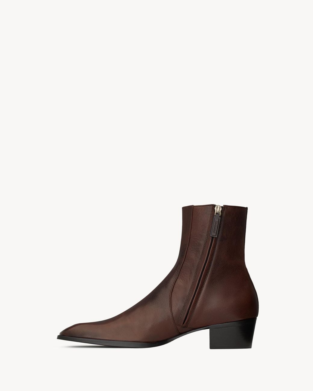 Saint Laurent Brown Stanton Ankle Boots for men