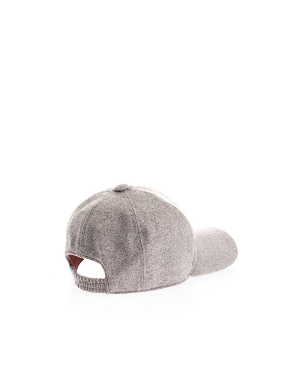 Loro Piana Gray Logo Embroidered Baseball Cap for men
