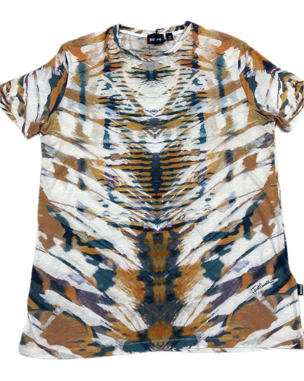 Just Cavalli Multicolor Short-Sleeved T-Shirt for men