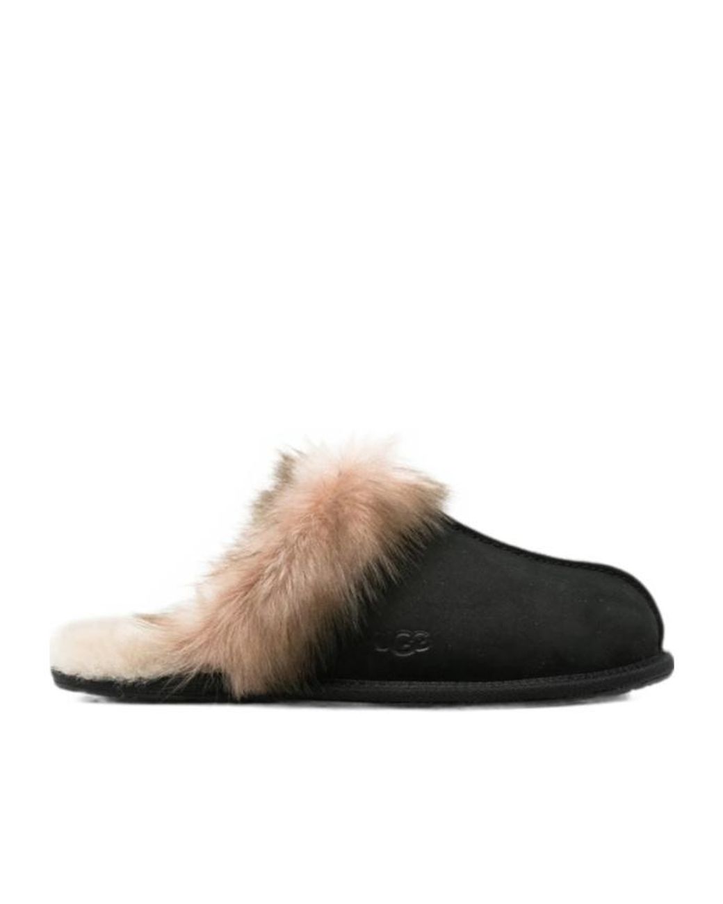 Ugg Brown Scuffette Nubuck Slides