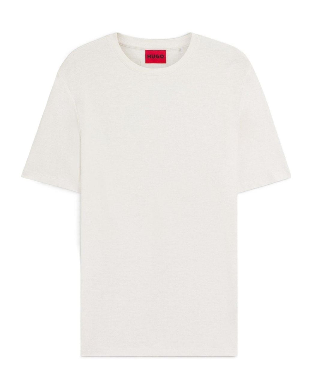 Boss White Solid Color T-Shirt for men