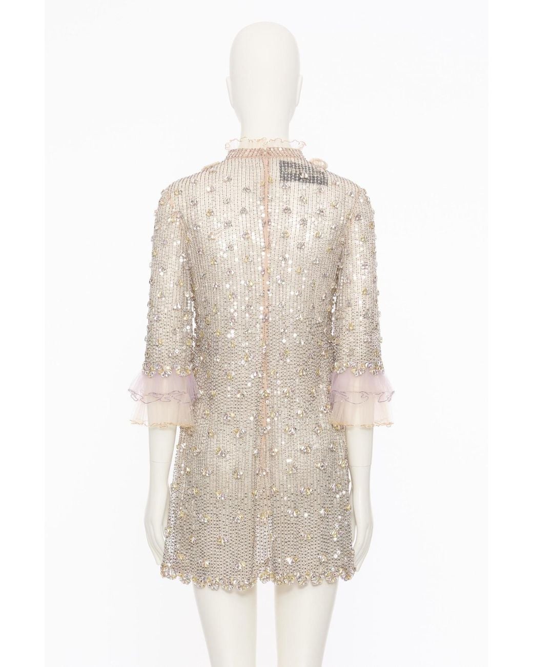Valentino White Three Quarter Sleeve Dress