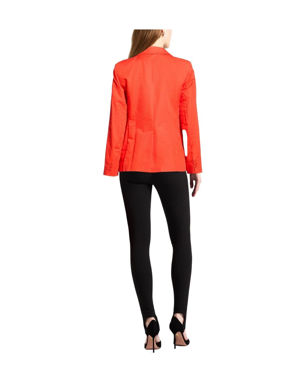 Weekend by Maxmara Red Minimalist Long-Sleeve Blazer