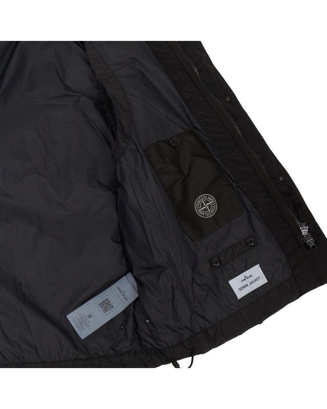 Stone Island Black Quilted Padded Gilet for men