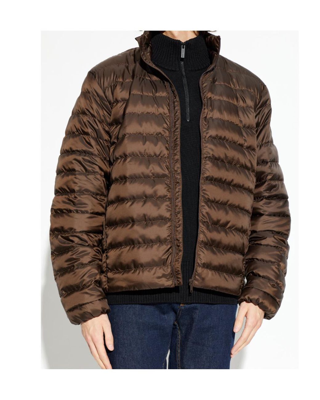 Canada Goose Brown Stratus Logo Patch Puffer Jacket for men