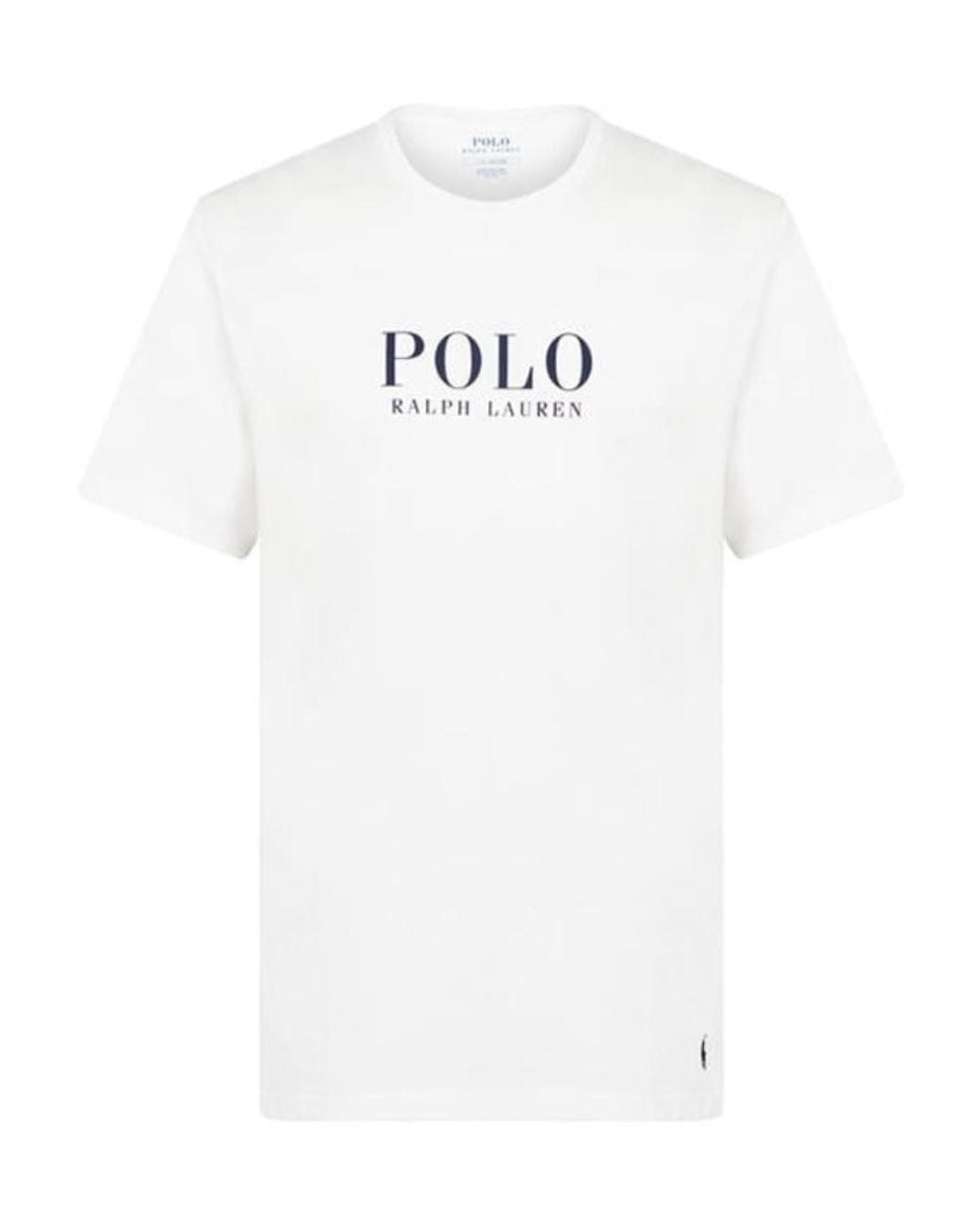 Polo Ralph Lauren White Logo Short-Sleeved T-Shirt for men