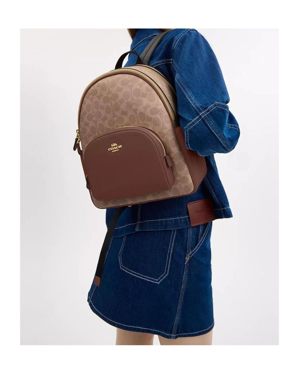 COACH Brown Court Backpack