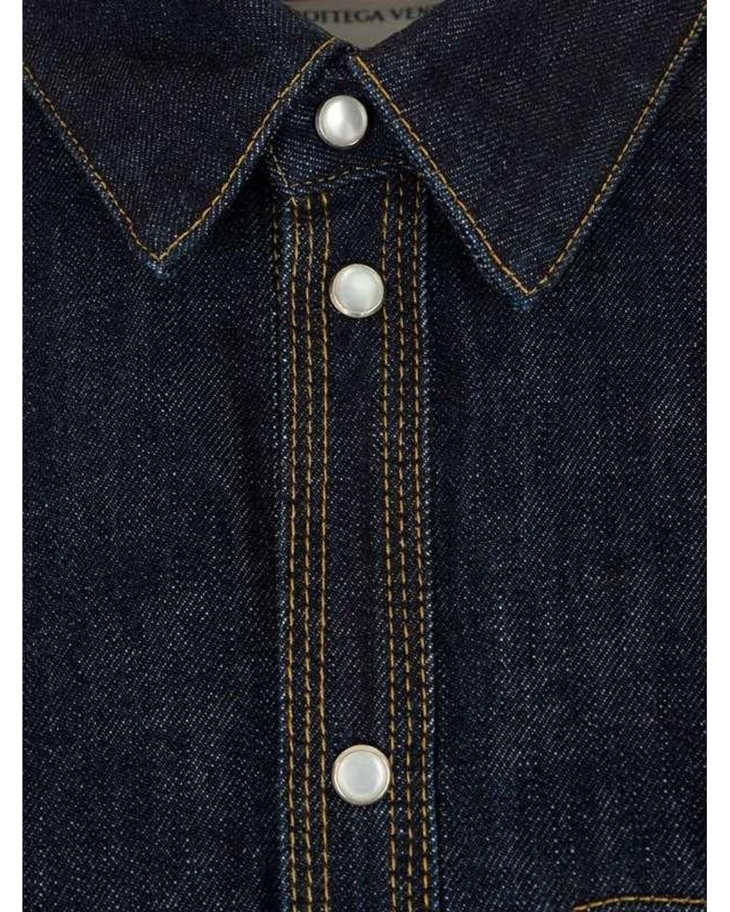Bottega Veneta Blue Logo Shirt