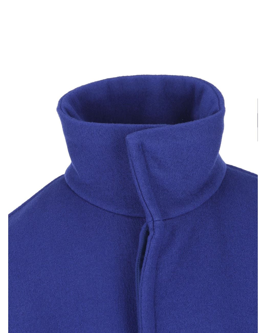 Saint Laurent Blue Boxy Belted Coat
