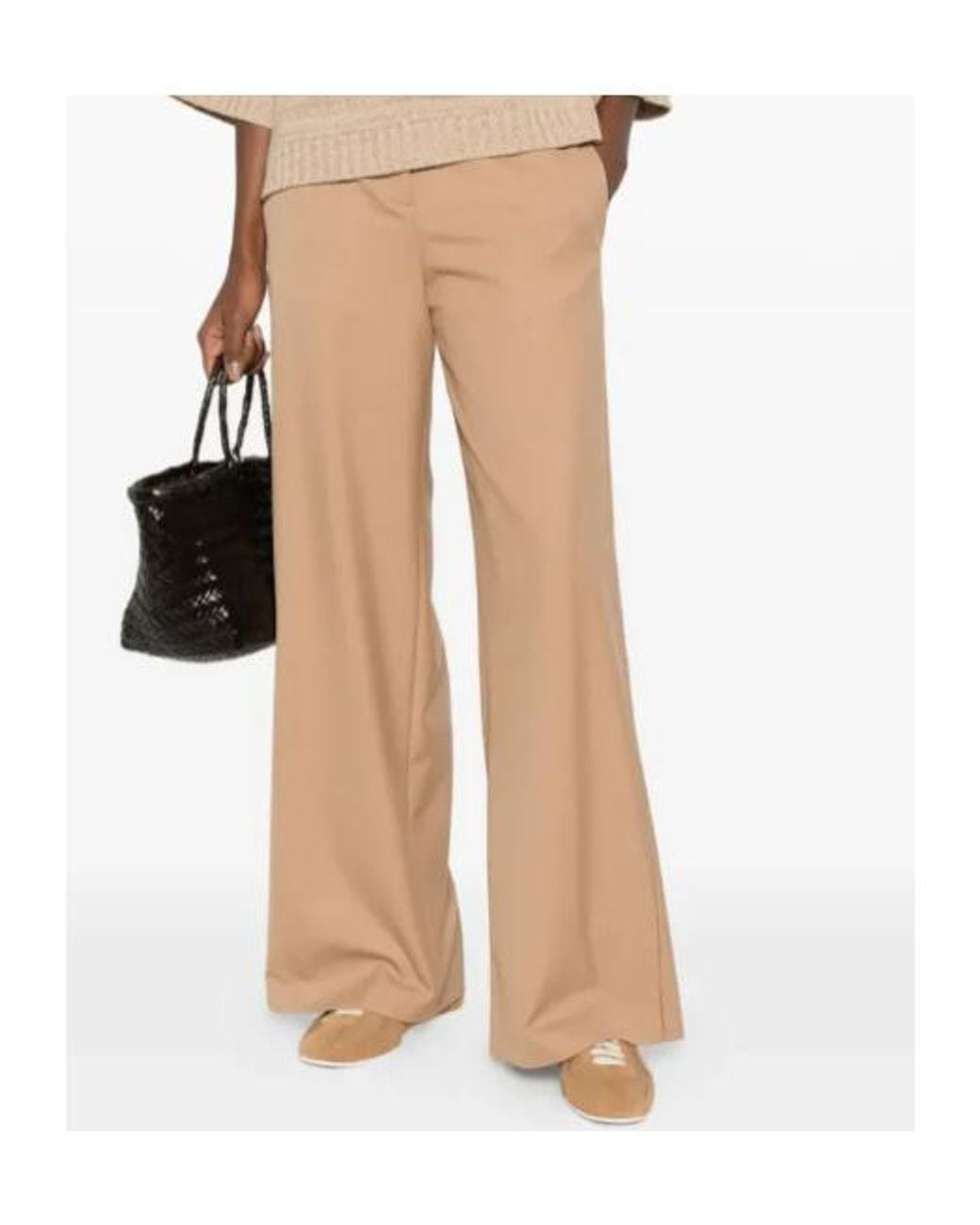 Fabiana Filippi White Wide-Leg Tailored Pants