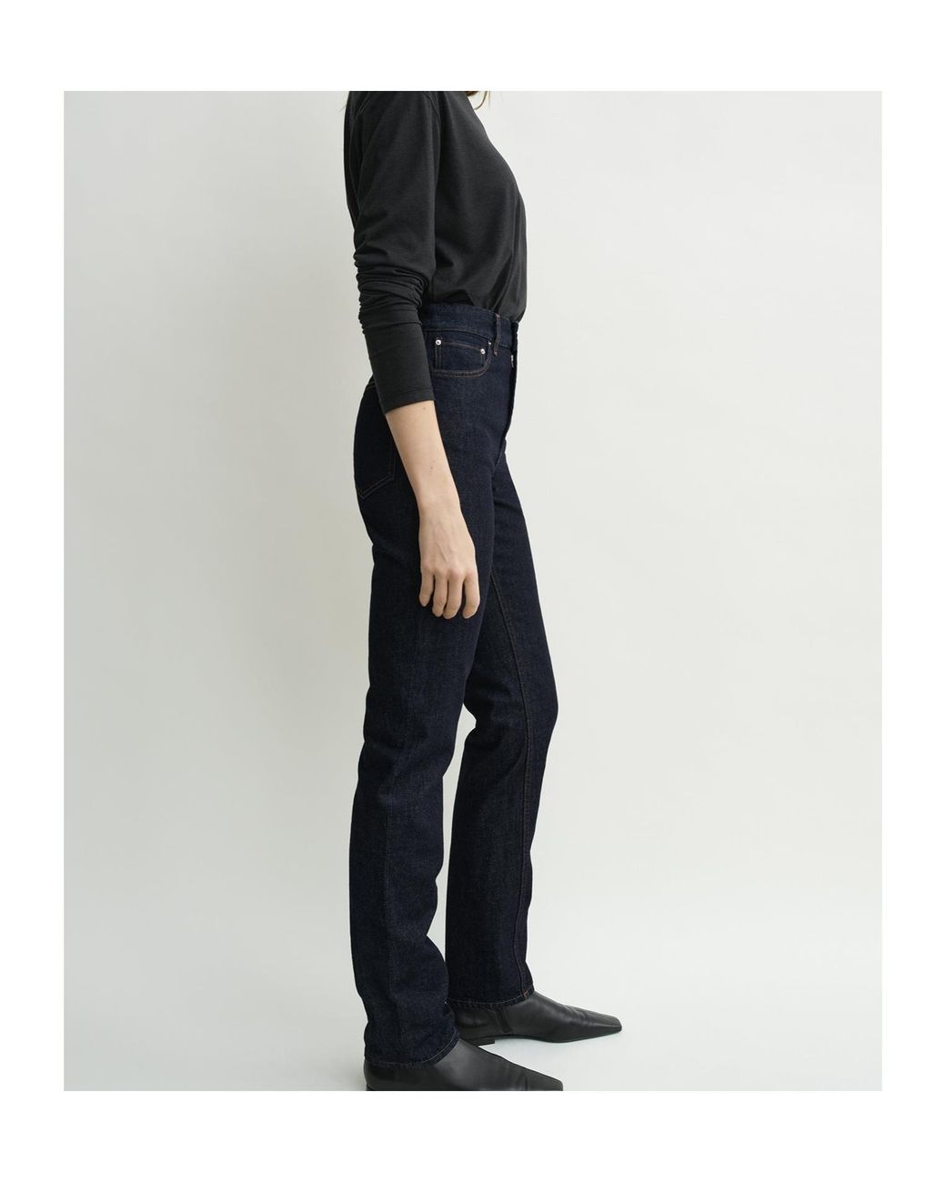 Totême Blue High-Waisted Slim-Fit Jeans