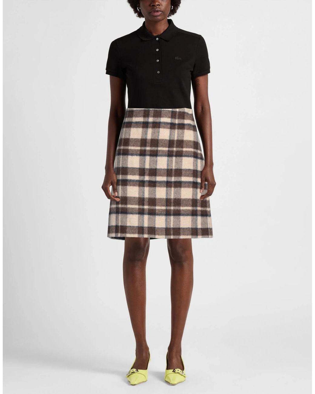 Weekend by Maxmara Brown Mini Skirt Virgin Wool