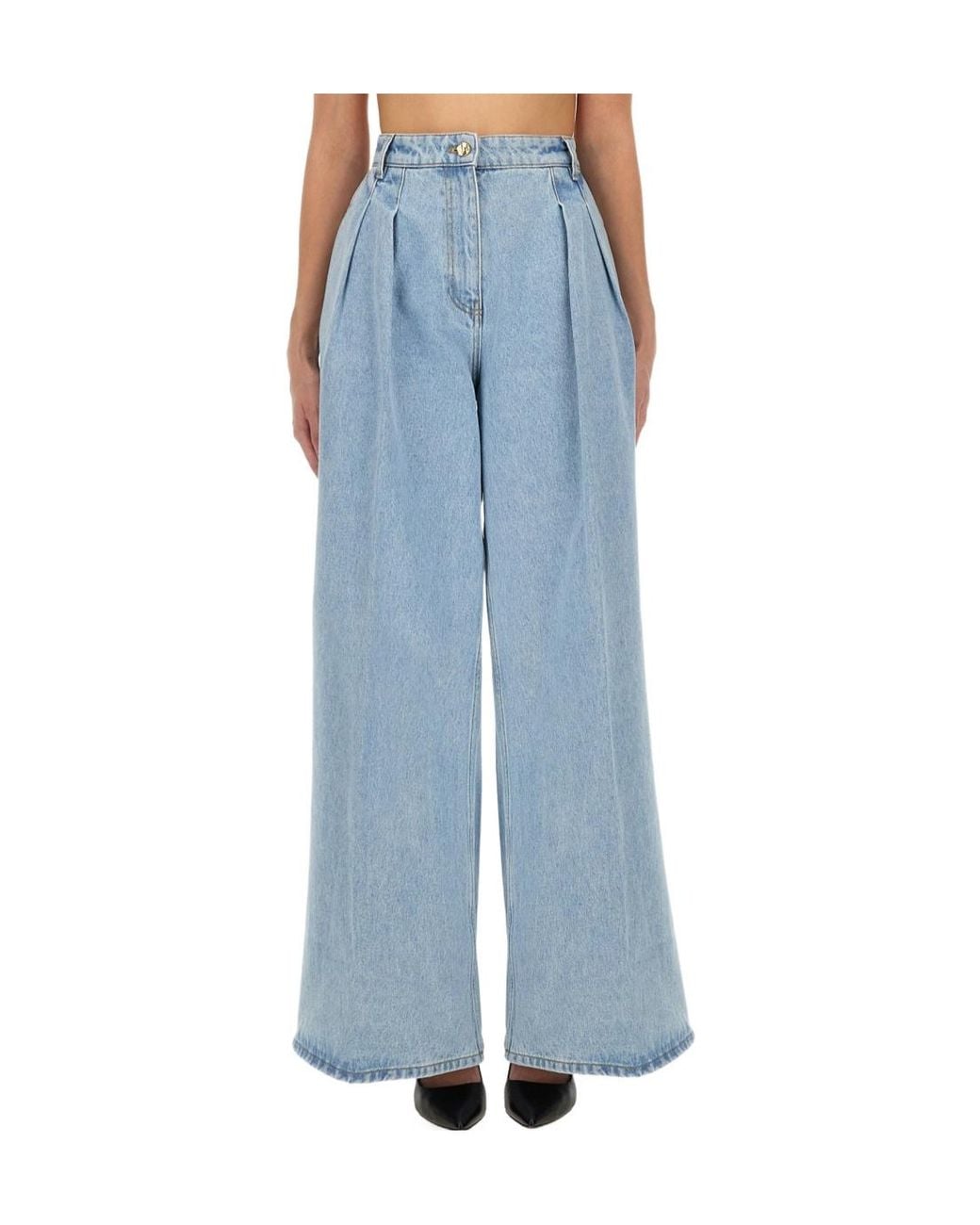 Nina Ricci Blue Wide Leg Jeans