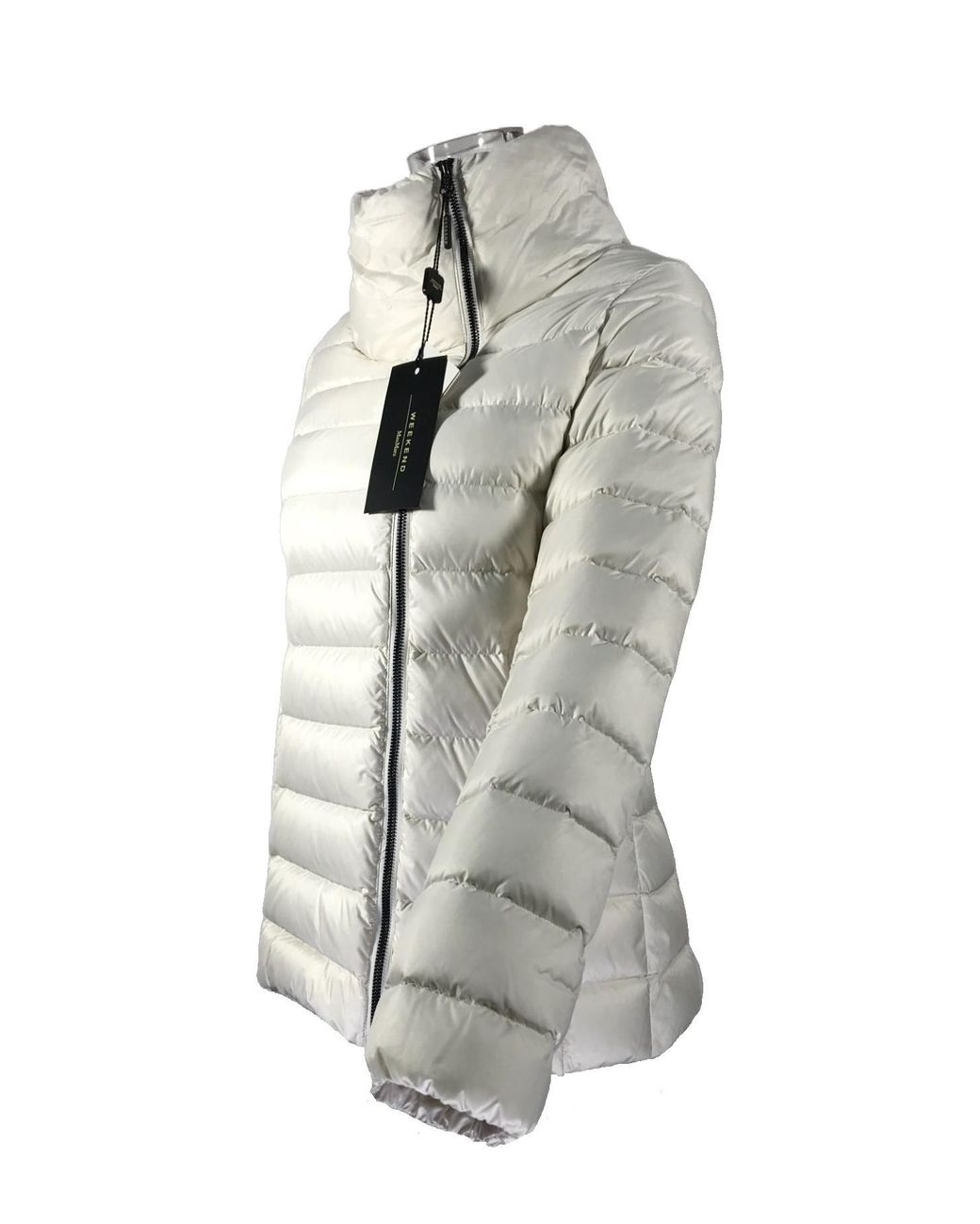 Weekend by Maxmara White Long-Sleeved Down Jacket