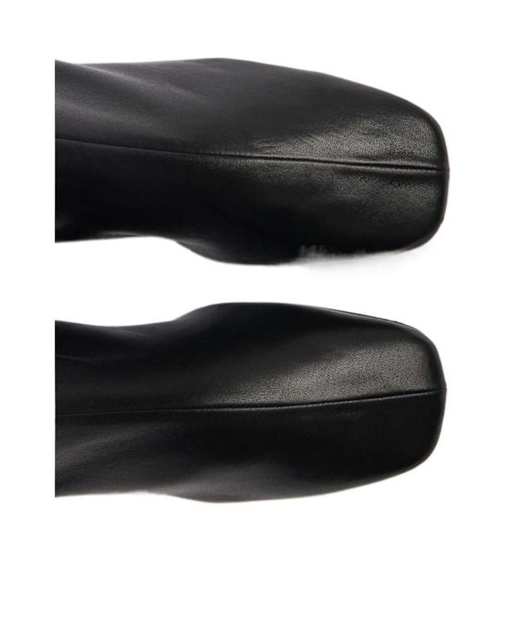 Dries Van Noten Black 65Mm Heeled Leather Ankle Boots