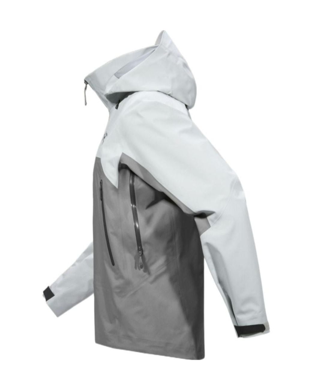 Arc'teryx Gray Colorblock Hooded Jacket for men